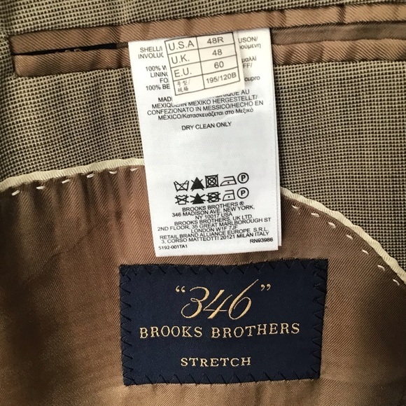 Brooks Brothers 346 fine worsted wool 2 button suit coat size 48 Reg - Picture 4 of 8